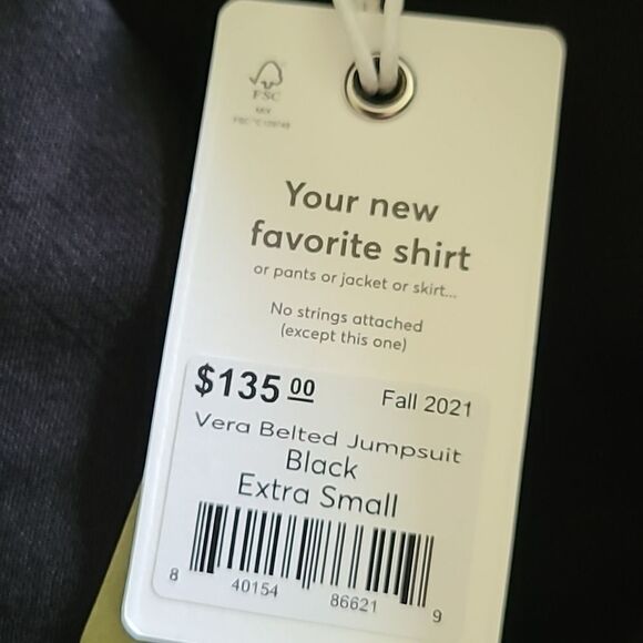 Marine Layer Vera Belted Jumpsuit in Black - Picture 6 of 6